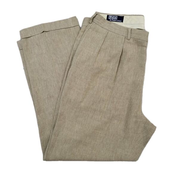 Polo Ralph Lauren Other - VINTAGE Polo Ralph Lauren Whipcord Trousers Size Cotton Cuffed Pants Size 36x30